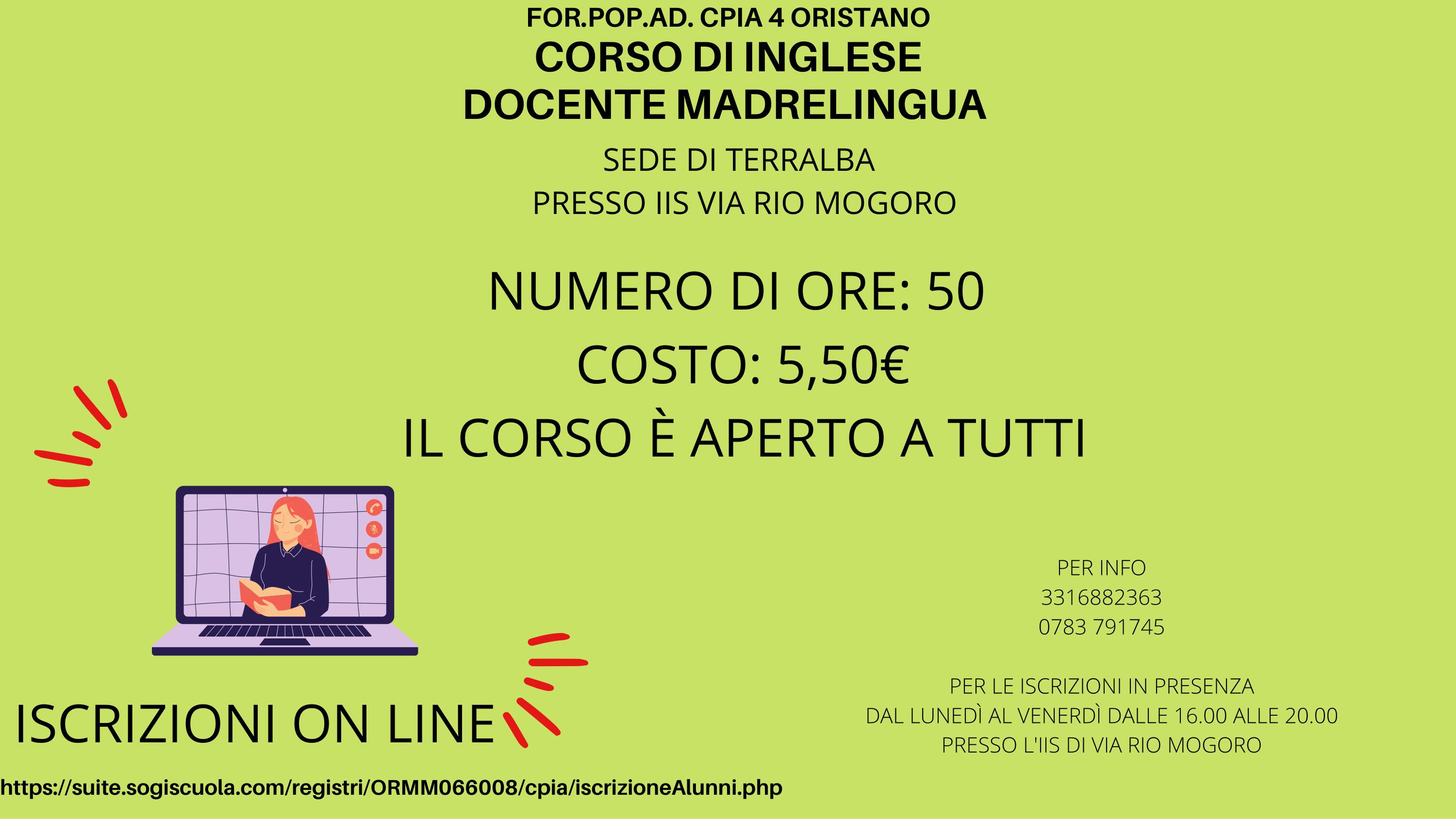 Terralba CORSO INGLESE MADRELINGUA 2