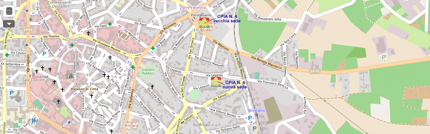MAPPA PER RAGGIUNGERE IL CPIA 4 DI ORISTANO